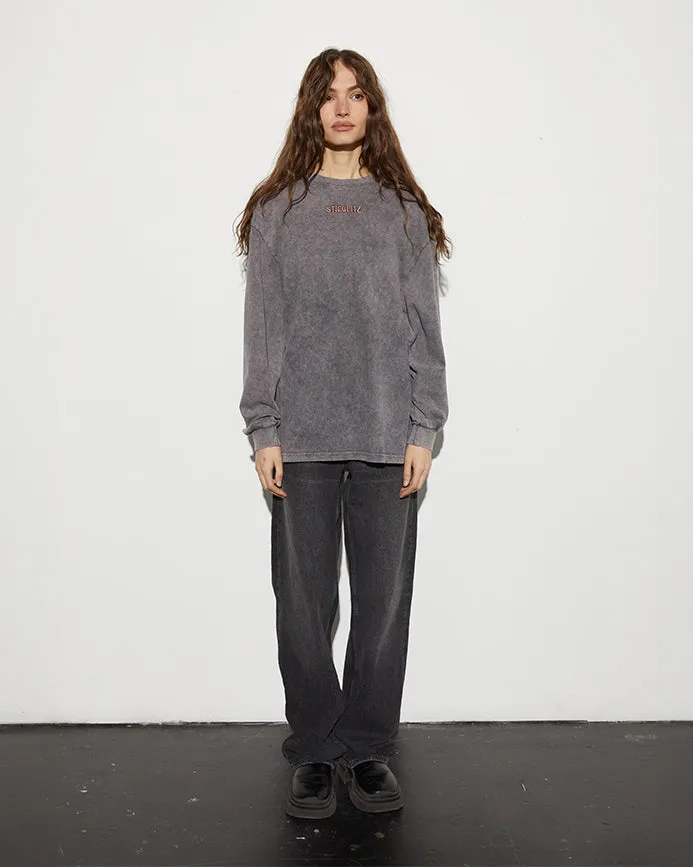 Worn Out Skate Longsleeve | Washed grey