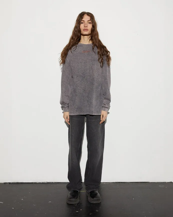 Worn Out Skate Longsleeve | Washed grey