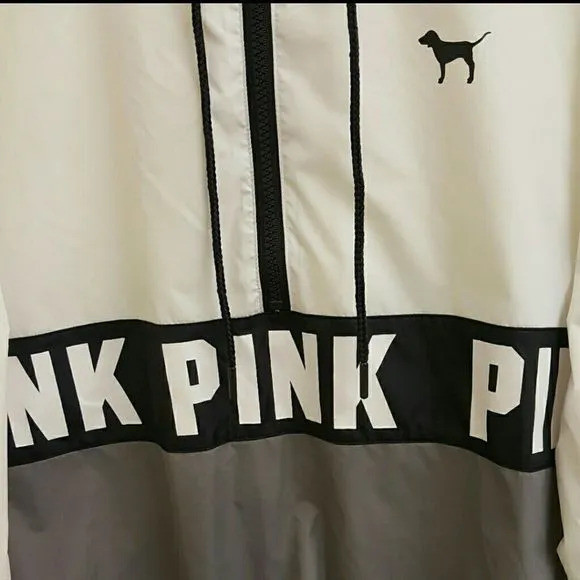 worn twice Rare vs pink cutest Windbreaker jacket