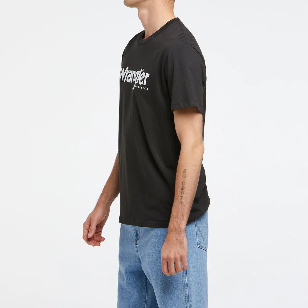 Wrangler Classic Tee Mens Worn Black