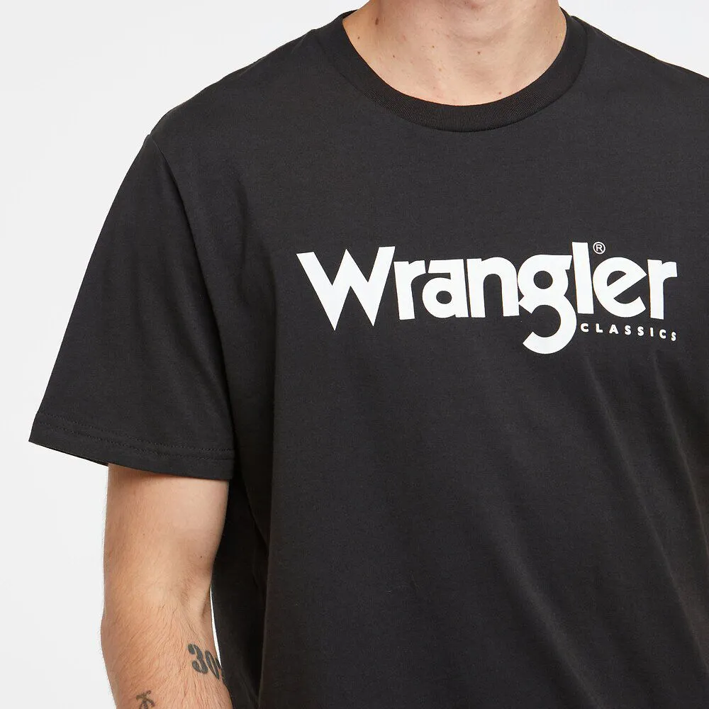Wrangler Classic Tee Mens Worn Black