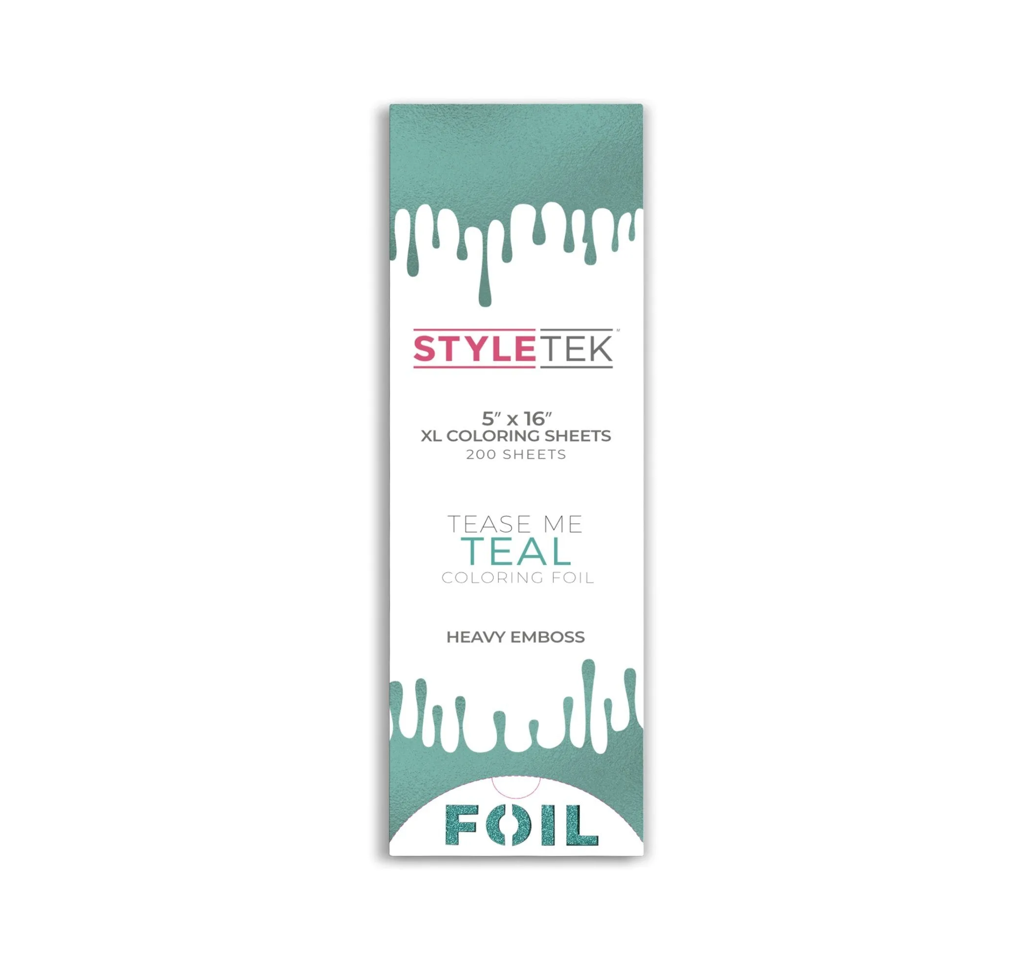 XL BALAYAGE EMBOSSED FLAT SHEET-TEASE ME TEAL