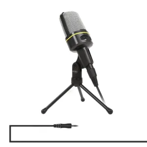 Yanmai SF-920 Professional Condenser Sound Recording Microphone with Tripod Holder Cable Length 2.0m Black