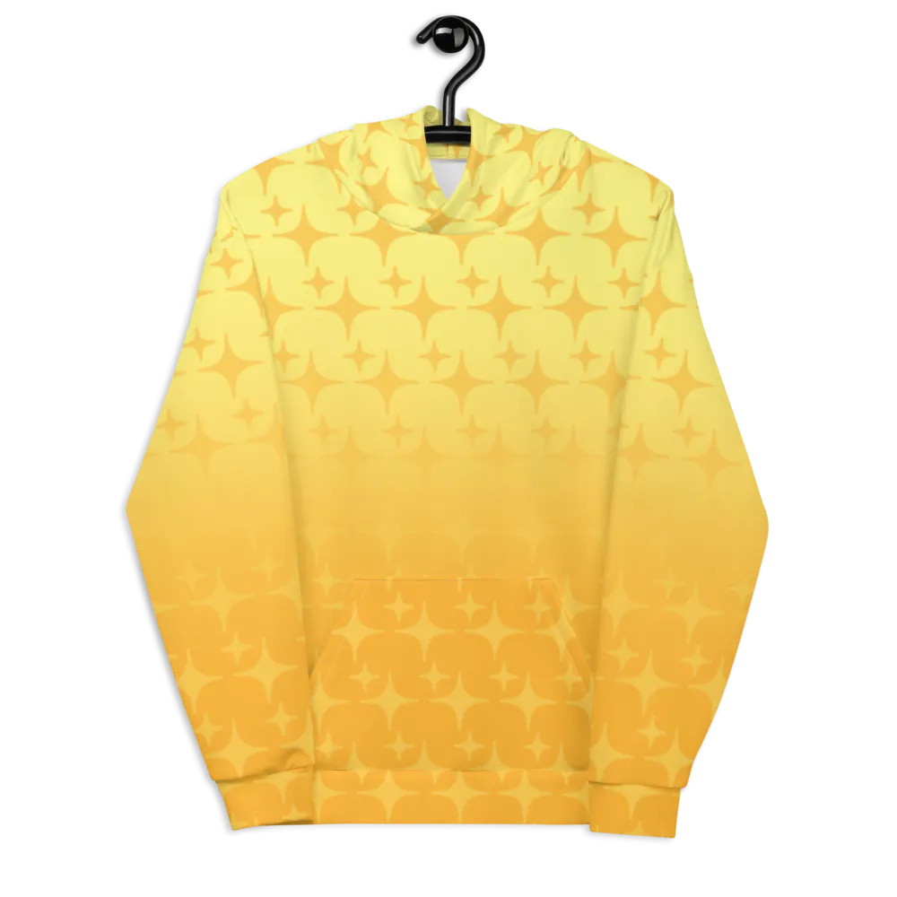 Yellow Ghost Sparkle Hoodie (Adult XS-3XL)