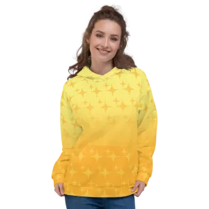Yellow Ghost Sparkle Hoodie (Adult XS-3XL)
