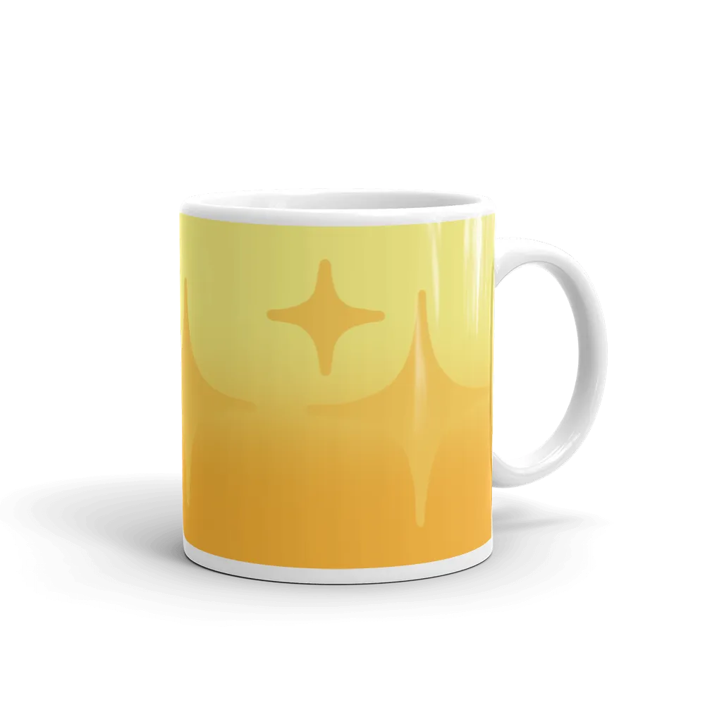 Yellow Ghost Sparkle Mug