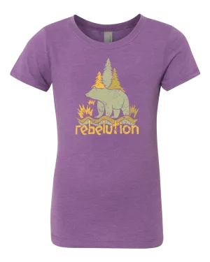 Youth Girl’s Rugged Tee (Purple)