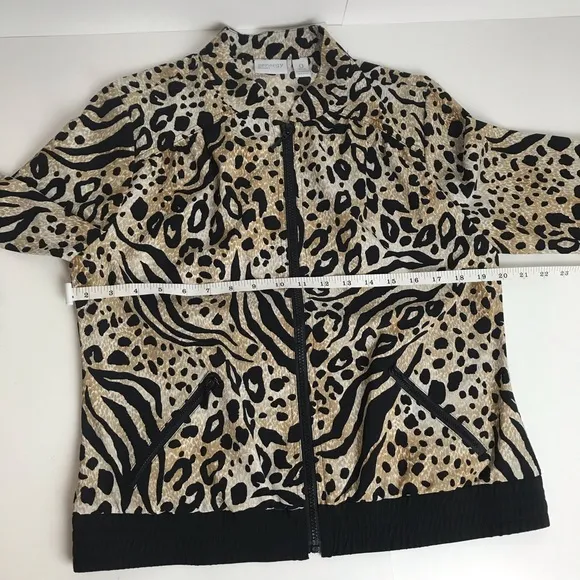 Zenergy by Chico’s animal print jacket worn once!