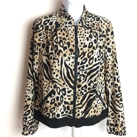 Zenergy by Chico’s animal print jacket worn once!