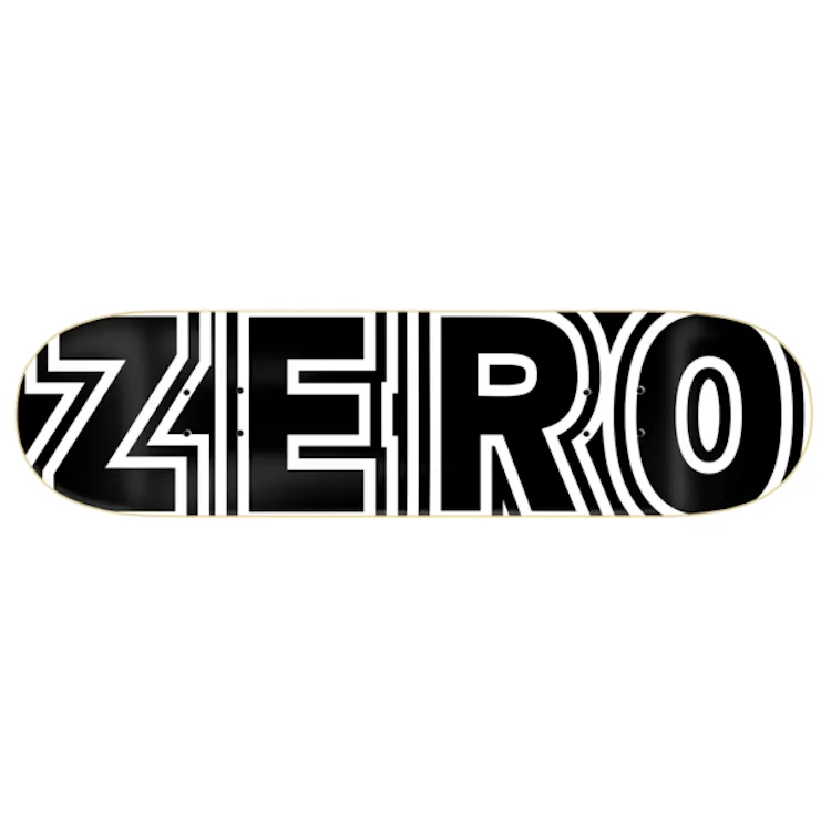 Zero Skateboards Classic Bold Skateboard Deck 8.5"