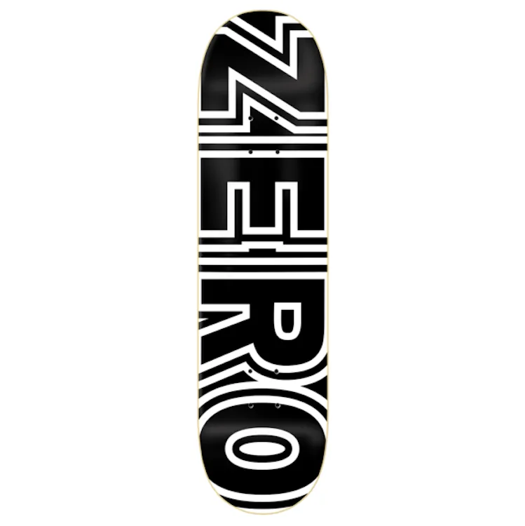 Zero Skateboards Classic Bold Skateboard Deck 8.5"